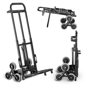 Heavy Duty Stair Climbing Cart with 6 Wheels Folding Dolly for Luggage