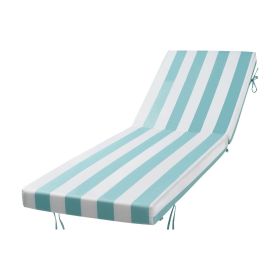 VEVOR Chaise Lounge Cushion, 80 x 26 x 4 in, Set of 2 Outdoor Lounge Chair Cushions, Waterproof & Fade-Resistant Sun Lounger Cushions with Ties