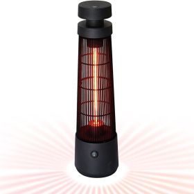 Infrared Electric Freestanding Outdoor Heater,IP55 Waterproof,Touch Switch,1200W
