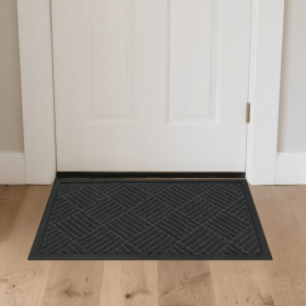 1PC Polypropylene Small Grid Composite Rubber Mat, Gray, 60x90x0.7cm, Kitchen & Home Anti-Fatigue Floor Mat