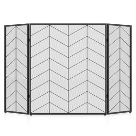 52 x 31 Inch Fireplace Screen (Style: A)
