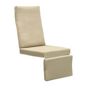 3' Thickness Replacement Waterproof Cushion,Lounge Chair Cushion,Cushion for Outdoor Recliner Furniture (Color: Khaki)