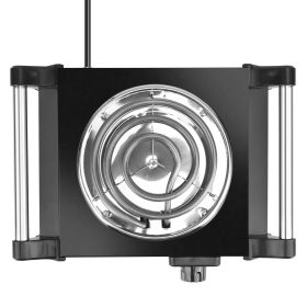 2000W Electric Dual Burner Portable Coil Heating Hot Plate Stove Countertop RV Hotplate with 5 Temperature Adjustments Portable Handles (Color: Black, size: Single)