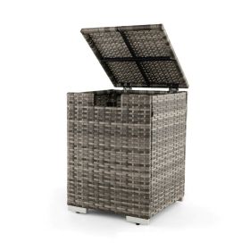 Rattan Gas Propane Tank Cover for 20 lbs Propane Tanks (Color: Grey, Type: Fire Pits)